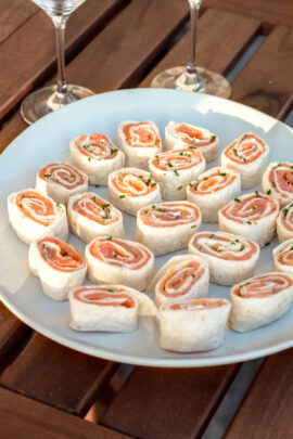 Salmon cream cheese roll-ups recipe