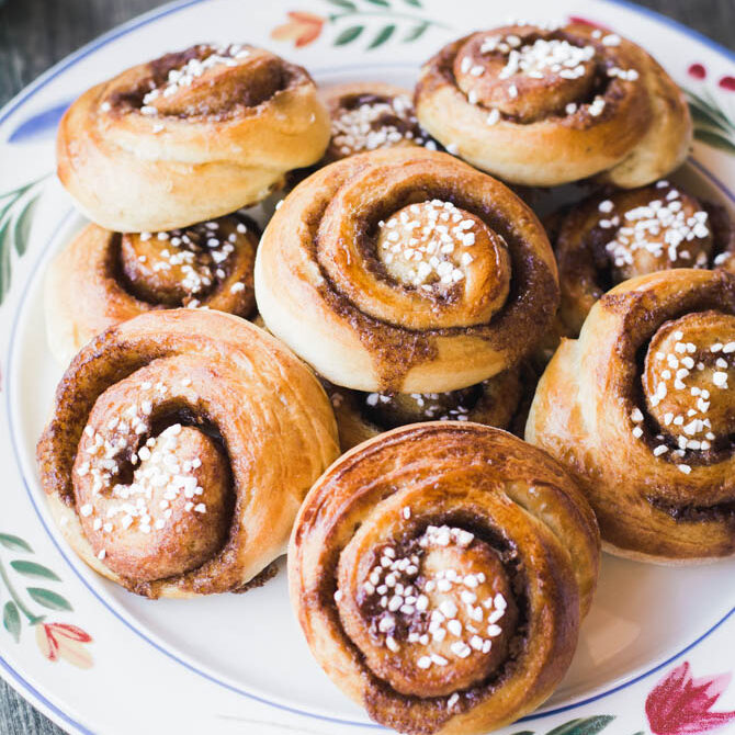 Scandinavian baking recipe for Swedish cinnamon rolls