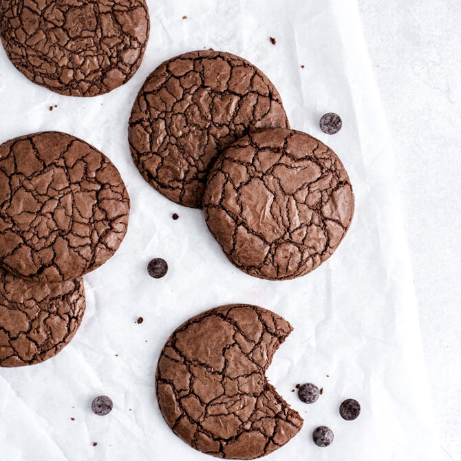 Chocolate Crackle Brownie Cookies Recipe