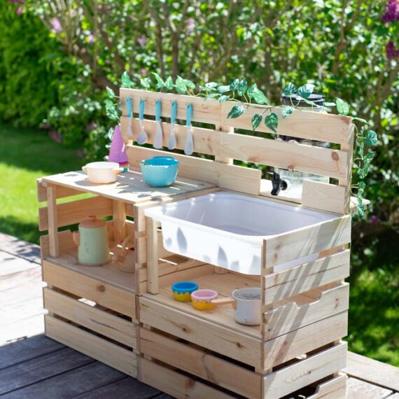 IKEA hack outdoor play kitchen