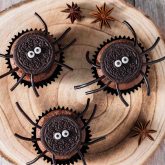 Spider cupcakes for Halloween