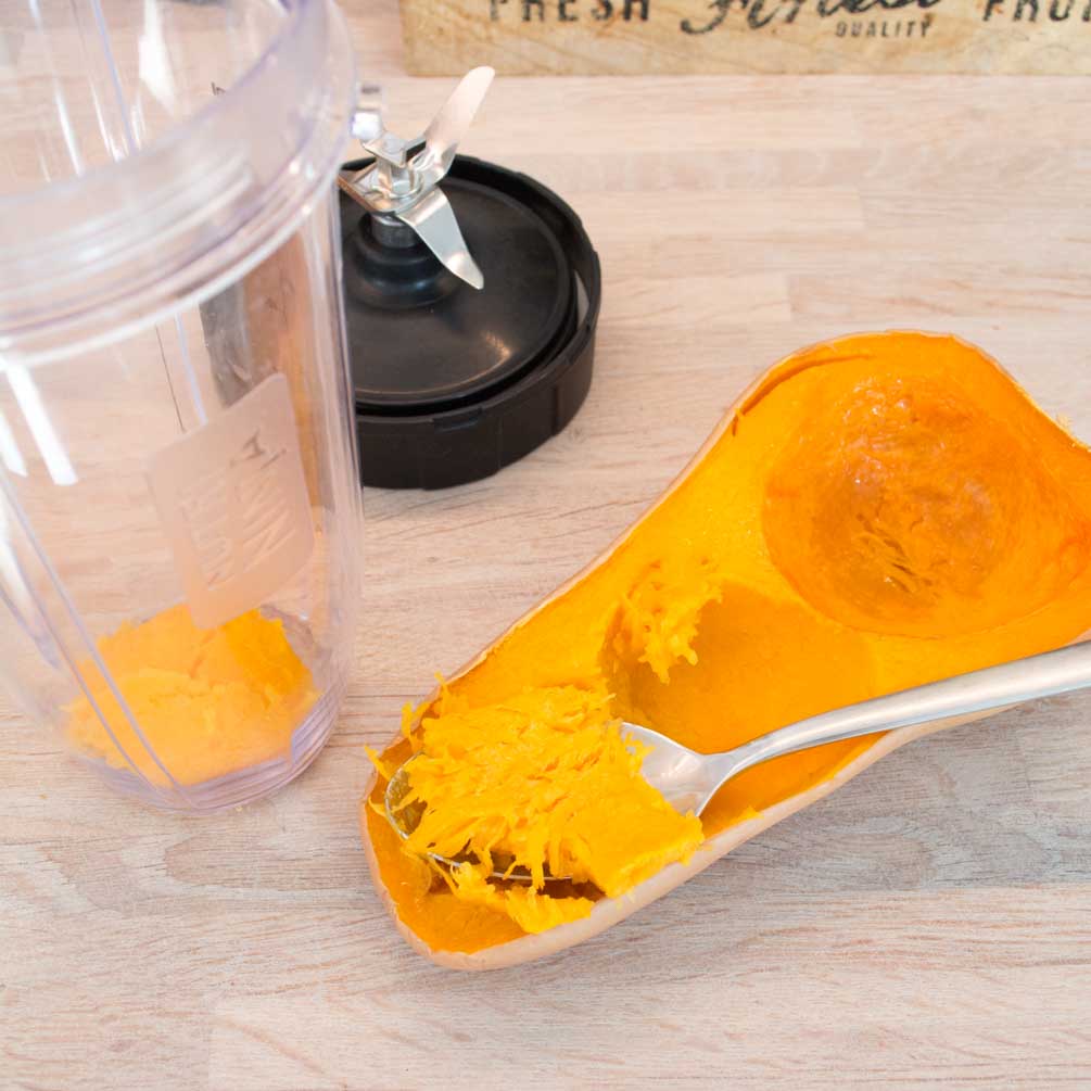 Pumpkin-shaped cake baked and cooling