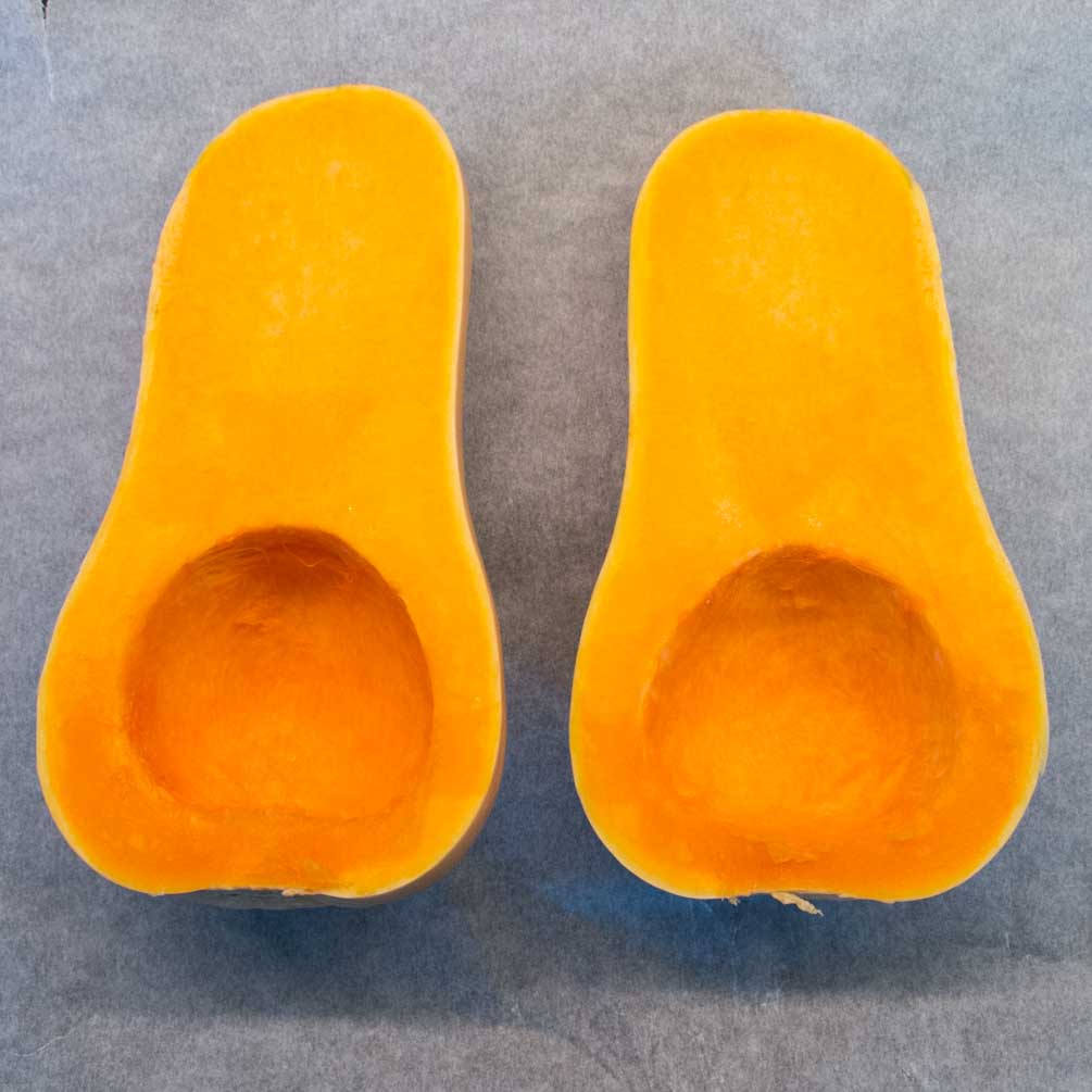 Butternut squash used in pumpkin cake recipe