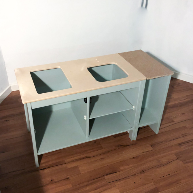 Extending IKEA play kitchen
