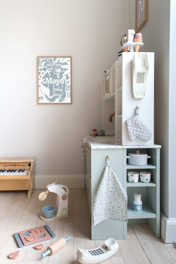 IKEA DUKTIG play kitchen extra shelves