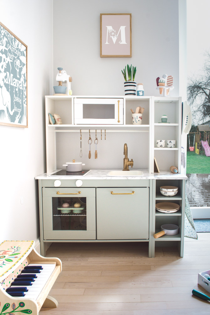IKEA Play Kitchen Storage Hack