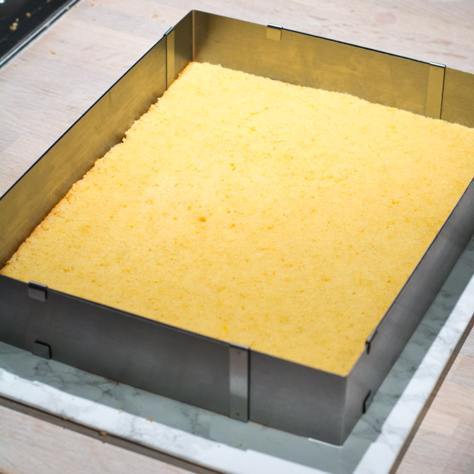Vanilla cake layer